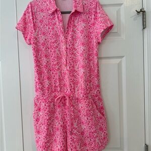 Lilly Pulitzer Pink Floral romper